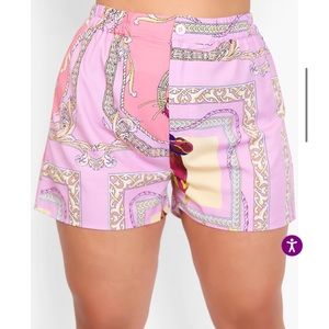 NEW Pink Printed Shorts